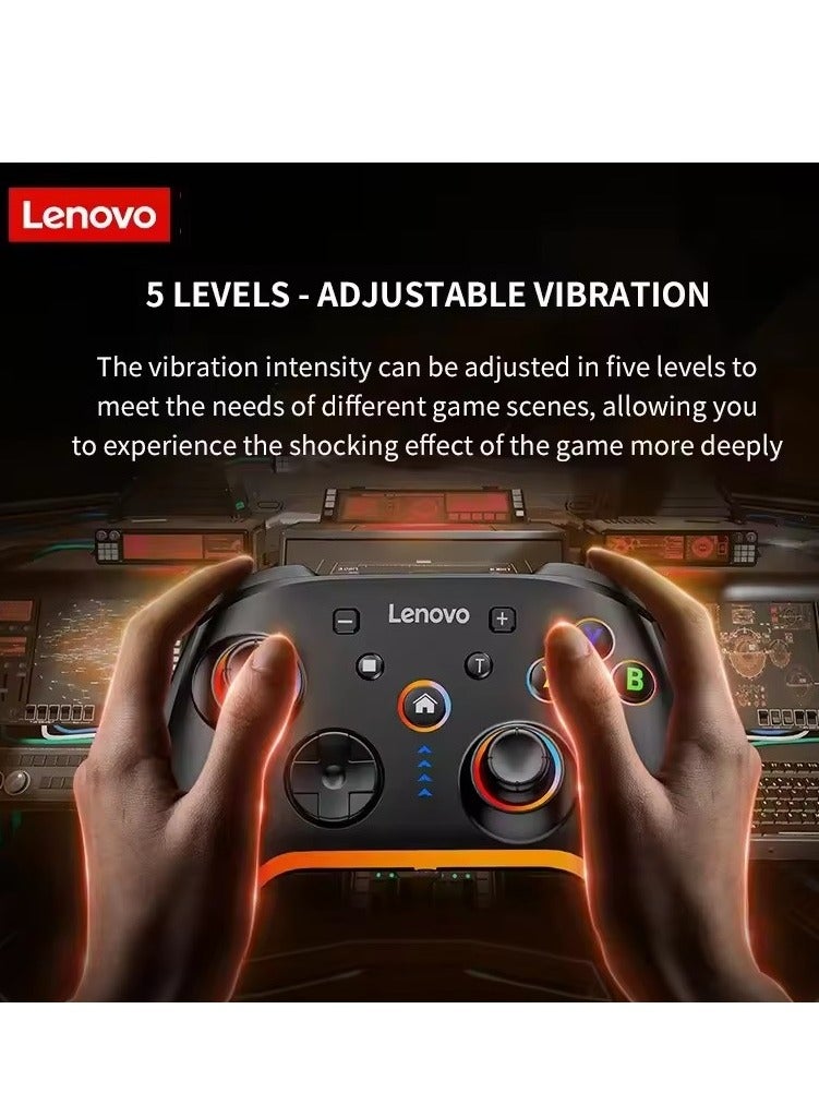 لينوفو وحدة تحكم ألعاب لاسلكية بلوتوث Lenovo S03 لجهاز الكمبيوتر ويندوز، تلفاز أندرويد، 3.5 مم لسويتش، أسود - Image 4