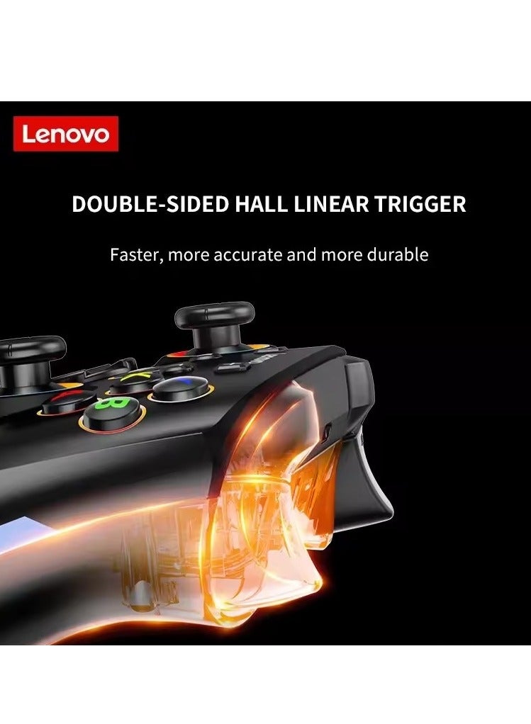 لينوفو وحدة تحكم ألعاب لاسلكية بلوتوث Lenovo S03 لجهاز الكمبيوتر ويندوز، تلفاز أندرويد، 3.5 مم لسويتش، أسود - Image 3