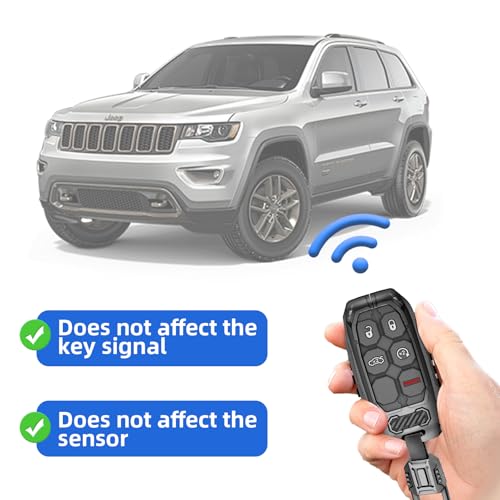Z8 Key Fob Cover Key Protective Case Metal Key Shells Compatible with Jeep Wrangler Grand Cherokee Renegade Dodge Durango Challenger Patriot Grand Comander Journey Fiat Dart Chrysler 200 300 Ram 1500 - Image 5