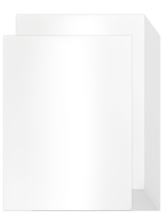 Goefun White Shimmer Cardstock 12x12, Glossy Cardstock Printer Paper 80 lb Metallic Paper Pearl Card Stock for Cricut, Invitations and Card Making, 100 Pack - Image 1