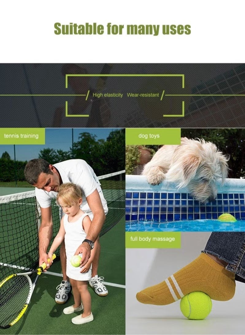 PYC 5 Piece Tennis Training Ball Set Suitable for Tournaments, Clubs, Cricket and Tennis Courts, Can Also Be Used for Tennis Training, Dog Toys, Body Massage - Image 4