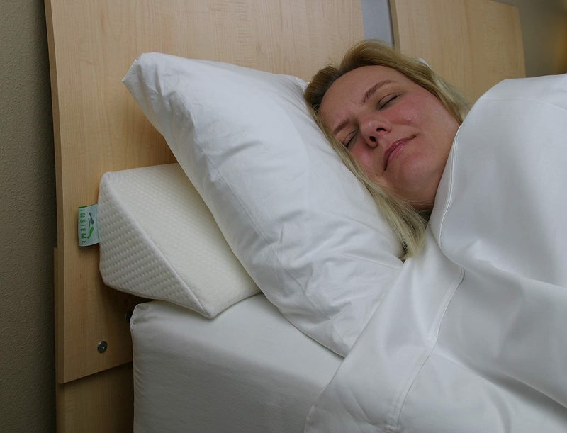 Insieme King Size Headboard Gap Filler (White). Long Bed Wedge Pillow for Covering Cracks Between Bed & Headboard or Wall with Pillow Support (76x8x6 inch) - Image 2