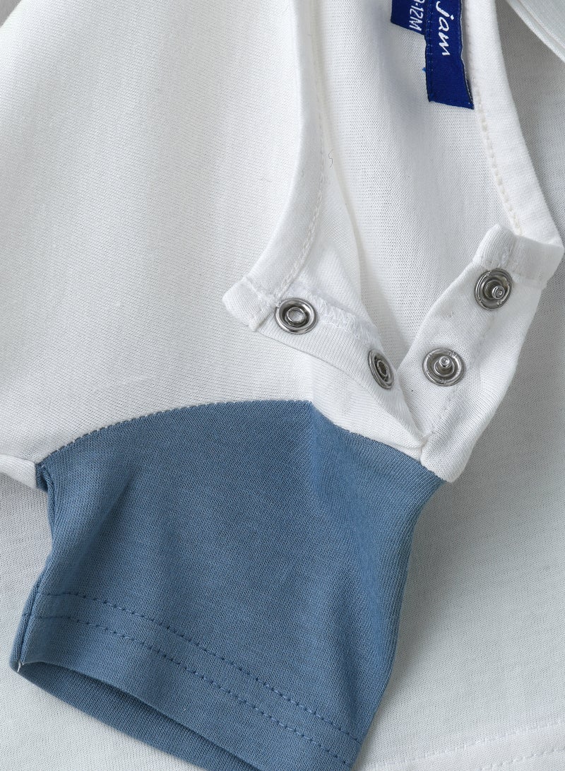 JAM Boys' White Meditation Sloth Graphic Cotton T-Shirt - Image 4