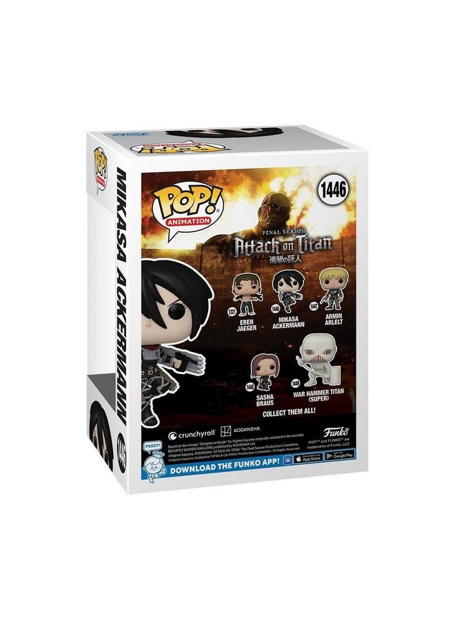 Funko فانكو بوب! أنيميشن: هجوم العمالقة - ميكاسا أكرمان - تمثال فينيل قابل للجمع - فكرة هدية - منتجات رسمية - للأطفال والبالغين - عشاق الأنمي - تمثال لجمع المعجبين والعرض - Image 2