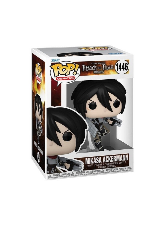 Funko فانكو بوب! أنيميشن: هجوم العمالقة - ميكاسا أكرمان - تمثال فينيل قابل للجمع - فكرة هدية - منتجات رسمية - للأطفال والبالغين - عشاق الأنمي - تمثال لجمع المعجبين والعرض - Image 1