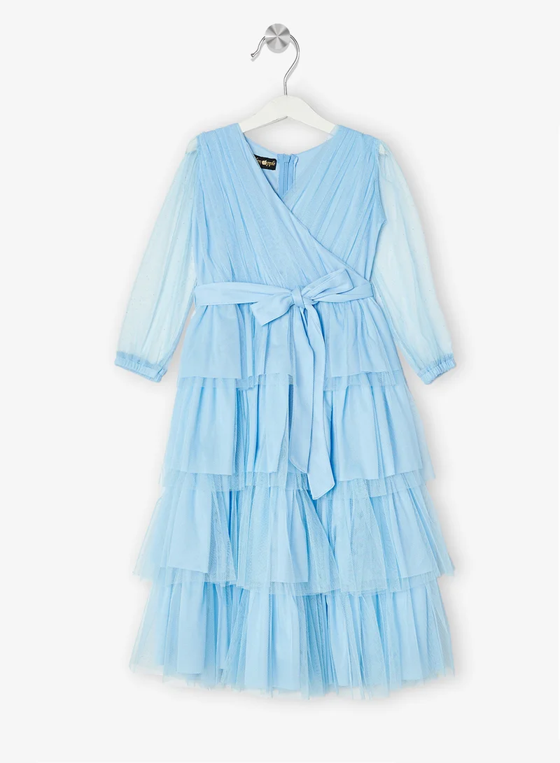 Little Golden Apple Little Tiered Tulle Dress