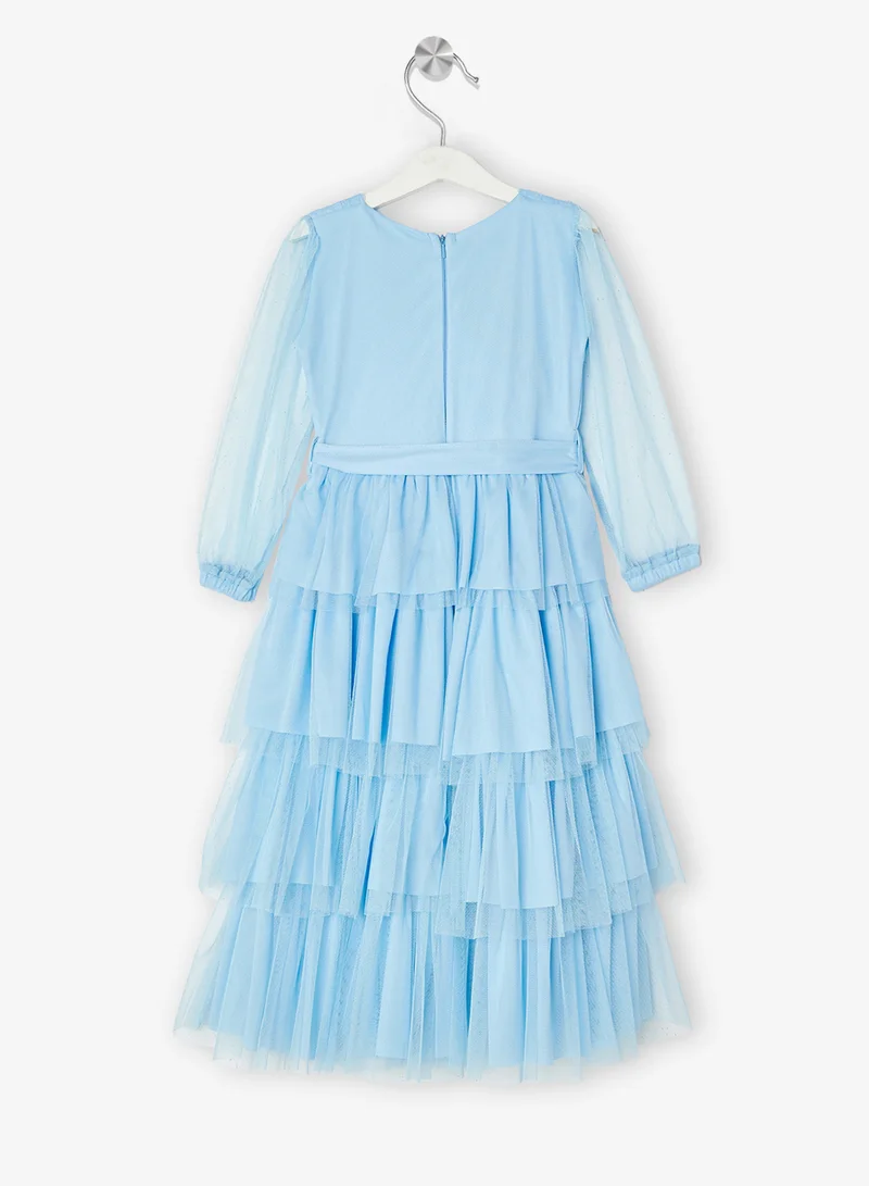 Little Golden Apple Little Tiered Tulle Dress