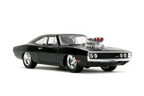 Jada Toys Fast & Furious 1970 Dodge Charger Die-Cast Car – 1:24 Scale, Highly Detailed Fast & Furious Movie Replica, Collectible Model, for Ages 8+ - Image 2