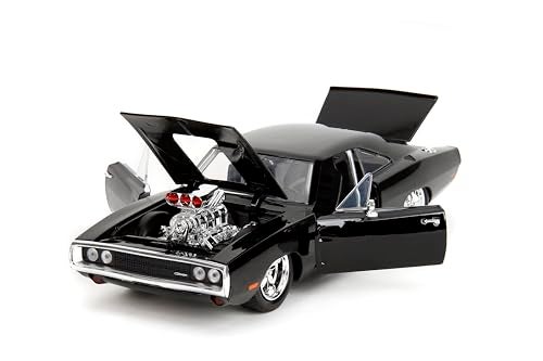Jada Toys Fast & Furious 1970 Dodge Charger Die-Cast Car – 1:24 Scale, Highly Detailed Fast & Furious Movie Replica, Collectible Model, for Ages 8+ - Image 3
