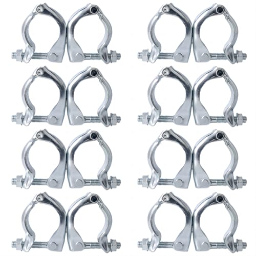 BGTLGIO Scaffolding Couplers, Scaffold Clamps for 1.65-1.9 inch OD Tube, 8 Pack (Swivel Couplera) - Image 1