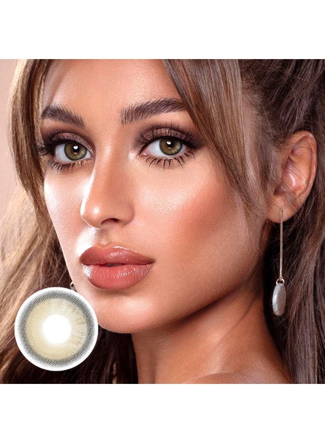 يواي عدسات لاصقة ملونة بنية - عدسات تجميلية للجنسين - عدسات موضة طبيعية محتوى الرطوبة 42% - Image 4