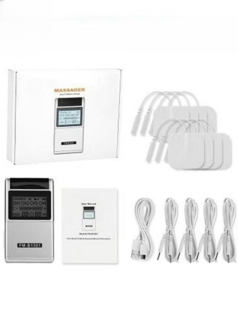 tens Low Frequency Pulser Physiotherapy Device - Muscle Stimulator + Back Pain Relief And Management (Includes Electrode Pads) - Image 1