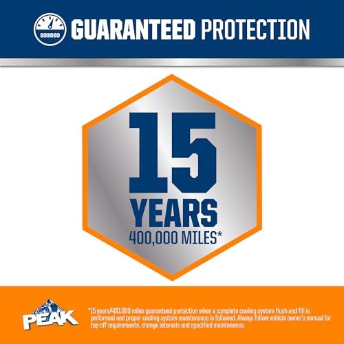 PEAK OET Extended Life Orange 50/50 Prediluted Antifreeze/Coolant for North American Vehicles, 1 Gal. - Image 3