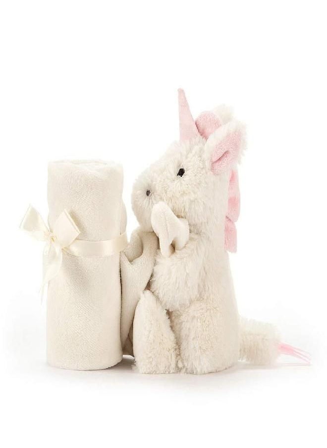 Jellycat Jellycat Bashful Unicorn Baby Stuffed Animal Security Blanket  - Image 3