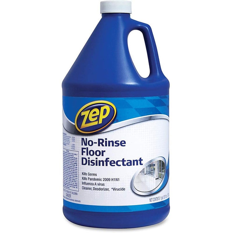 Zep, ZPEZUNRS128, No Rinse Floor Disinfectant, Blue,1Each - Image 3