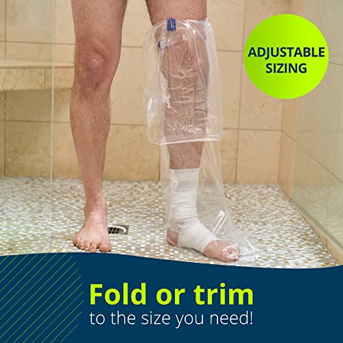 AquaGuard TIDI AquaGuard Boot – Shower Protection Boot with Water-Seal Band – Leg Cast Cover – 3 Boots and 1 Water-Seal Band per Package – Home Medical Supplies (50017-RPK) - Image 3