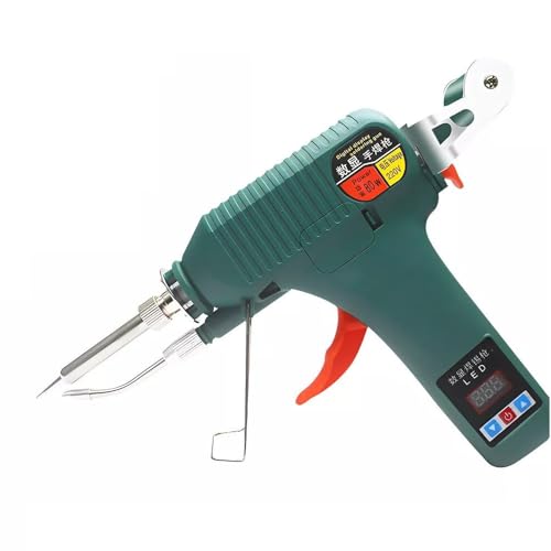 Iktu Soldering Gun Soldering Iron with Adjustable Temp 180-520°C,ON/OFF Button,80W LED Digital Internal Heat Soldering Gun,Auto Send Tin Soldering Kit for Electronics Welding Repair DIY - Image 1