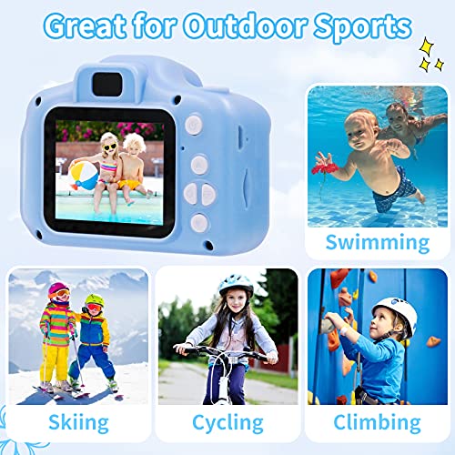 FKATEEN Kids Camera Waterproof Underwater Camera for 3-12 Year Old Boys Girls 2 Inch IPS Screen 1080P HD Digital Kids Video Camera Indoor Outdoor Action Cameras Best Christmas Birthday Gifts - Image 4