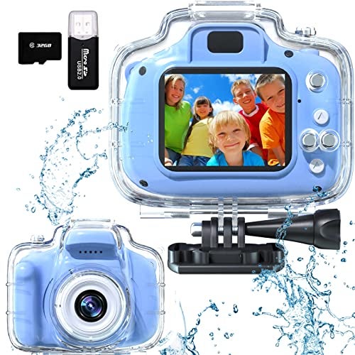 FKATEEN Kids Camera Waterproof Underwater Camera for 3-12 Year Old Boys Girls 2 Inch IPS Screen 1080P HD Digital Kids Video Camera Indoor Outdoor Action Cameras Best Christmas Birthday Gifts - Image 1