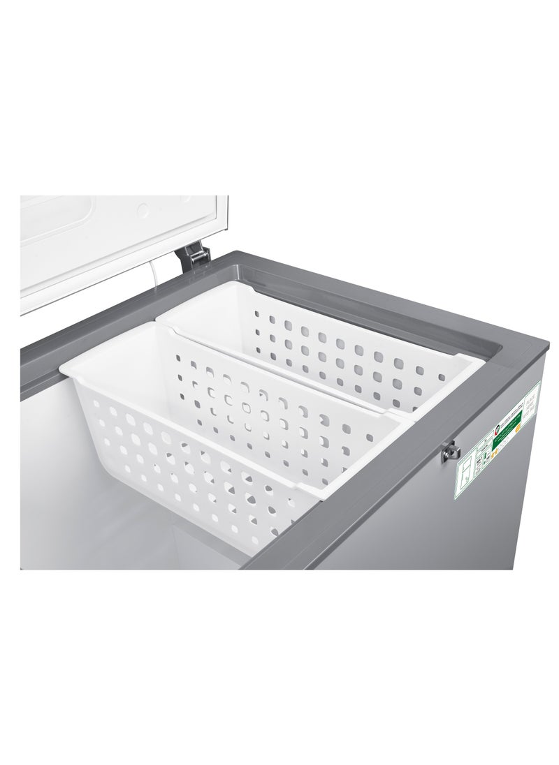 TCL - Double Door Chest Freezer, Large Deep Freezer With Storage Basket, Electronic Temperature Control With Led Display, Front Water Disposal, Child-Safety Lock 920 L 3000 W F920Cfsl Silver - Image 1
