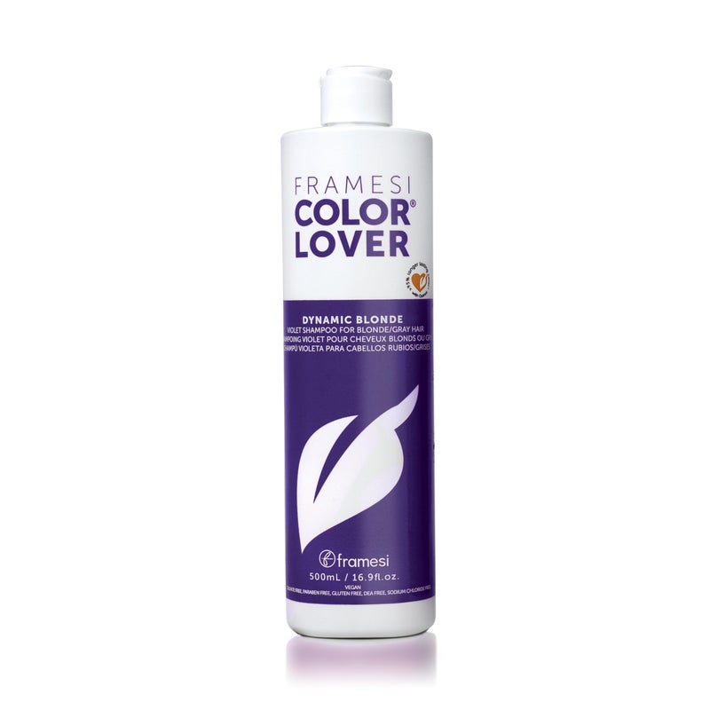 FRAMESI Color Lover Dynamic Blonde Purple Violet Shampoo for Color Treated Hair, 16.91 Fl Oz - Image 1