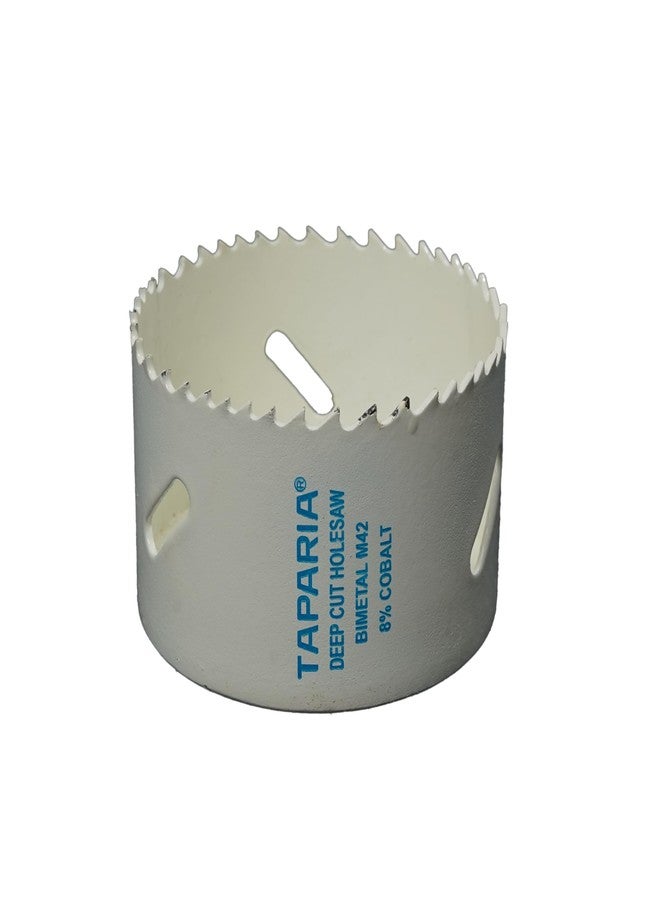 Taparia Bi-Metal Hole Saw Cutter HSBM70 (70 mm Dia)-Variable Pitch Teeth, HSS 8% Cobalt-Precision Cutting Tool for Metal, Wood, Plastic-Professional Grade, DIY - Image 1
