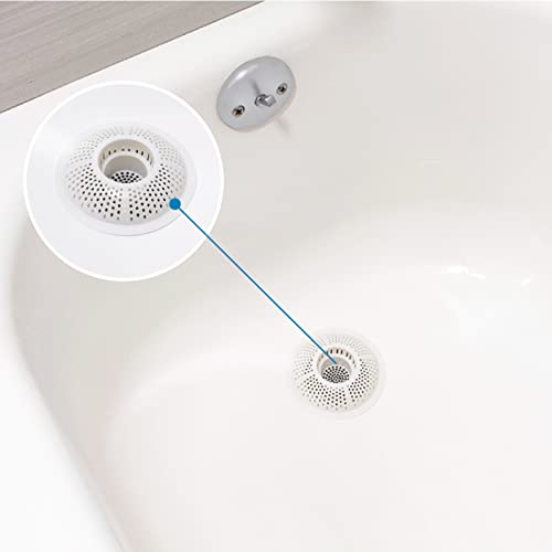 EvriHolder Hairstopper Drain Cover Hair Catcher for Shower and Bathtub, Protects Against Clogs Without Blocking Water Flow, White, 3 Pack - Image 5