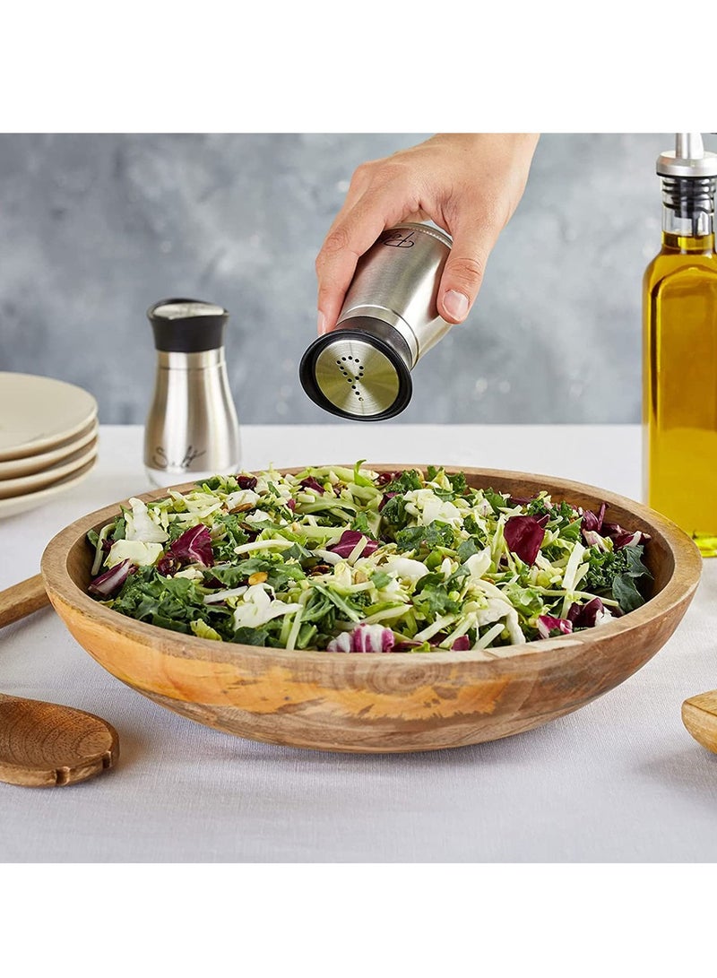 HomarKet Salt and Pepper Shakers Stainless Steel and Glass Set - Image 4