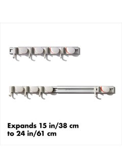 أوكسو منظم المكانس والممسحات المثبت على الحائط من أوكسو جود جريبس مقاس 3×5×17 بوصة  - Image 5
