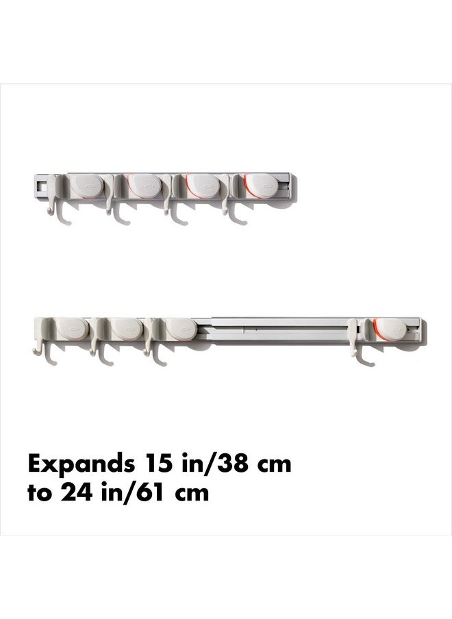 OXO - OXO Good Grips Wall-Mounted Mop and Broom Organizer 3"x5"x17" - Image 1