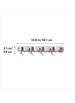 أوكسو منظم المكانس والممسحات المثبت على الحائط من أوكسو جود جريبس مقاس 3×5×17 بوصة  - Image 2