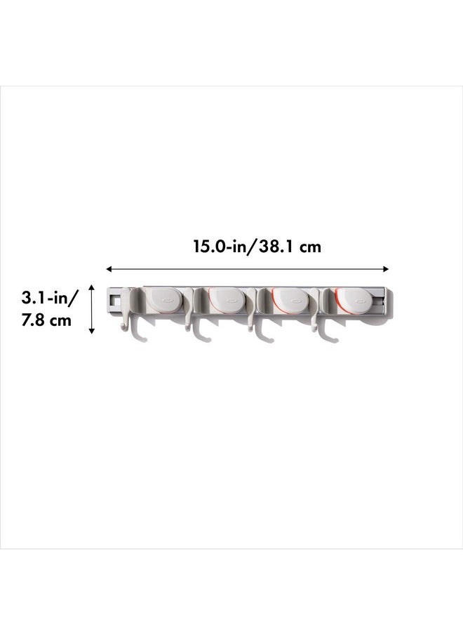 OXO - OXO Good Grips Wall-Mounted Mop and Broom Organizer 3"x5"x17" - Image 1