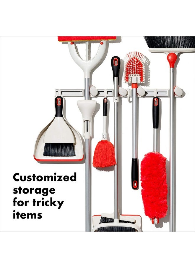 OXO - OXO Good Grips Wall-Mounted Mop and Broom Organizer 3"x5"x17" - Image 1