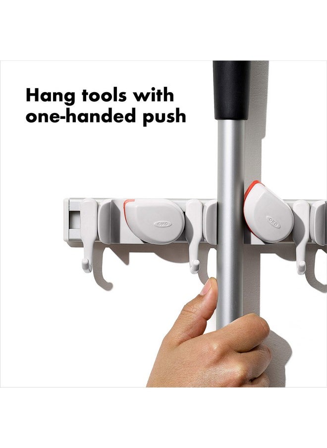 OXO - OXO Good Grips Wall-Mounted Mop and Broom Organizer 3"x5"x17" - Image 1