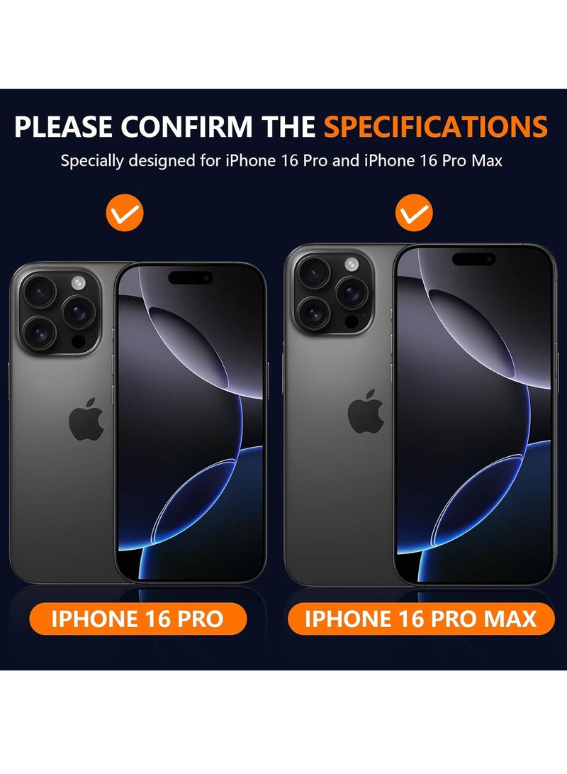 ELTRAZONE Camera Lens Protector for iPhone 16 Pro/16 Pro Max – HD Tempered Glass with Aluminum Ring (Black) - Image 2