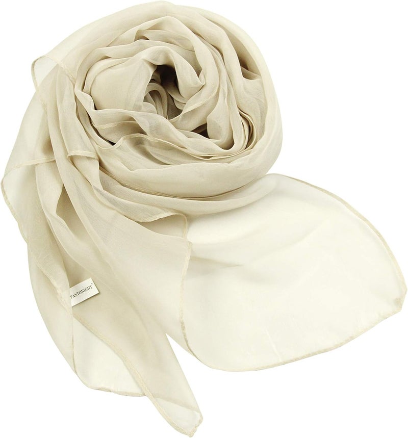 PANTONIGHT Long Chiffon Sheer Scarf For womens - Image 2