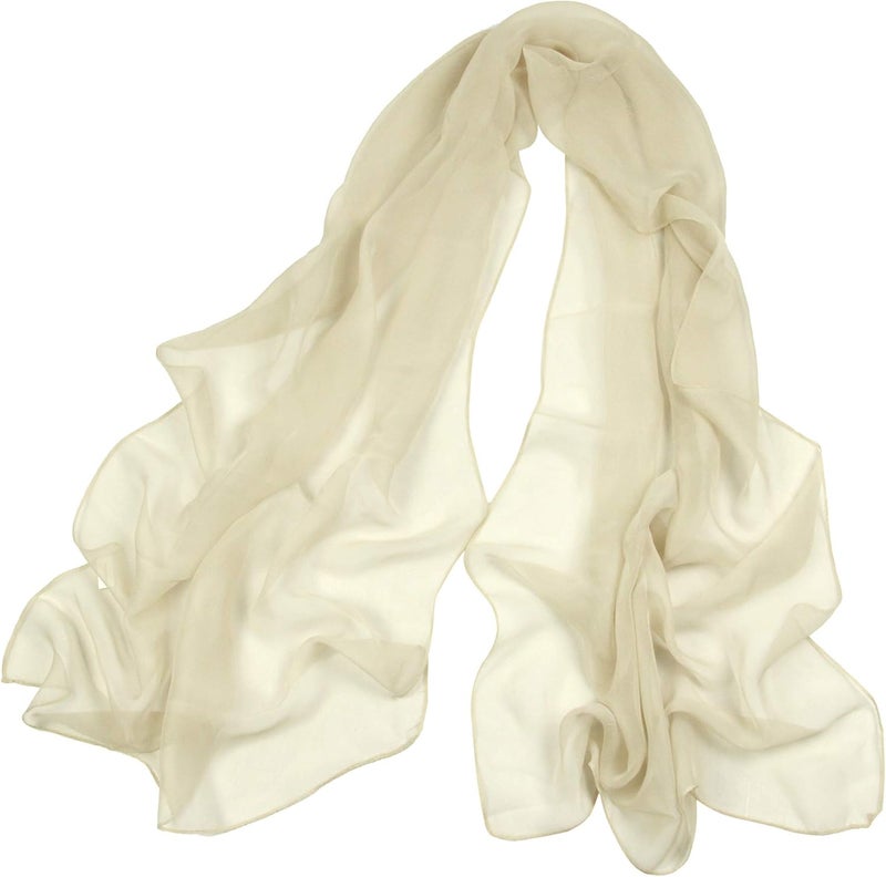 PANTONIGHT Long Chiffon Sheer Scarf For womens - Image 1