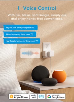 meross Meross Matter Smart Plug Mini with Energy Monitoring, Works with Apple HomeKit  - Image 5