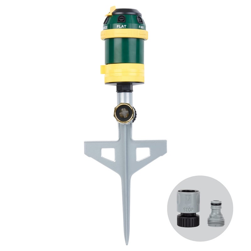 Melnor 65161AMZ 6 Pattern Rotary Sprinkler wSpike