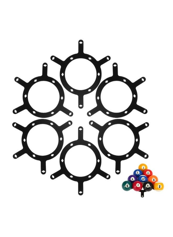 NIBEMINENT 6-Piece Magic Ball Rack Billiard Sheet 22.5x21.5x1.0cm  - Image 1