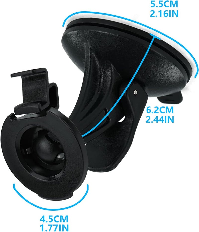 EKIND Car Windscreen Windshield Suction Cup Mount Holder Cradle for Garmin GPS Nuvi Series - 2 Pcs - Image 2