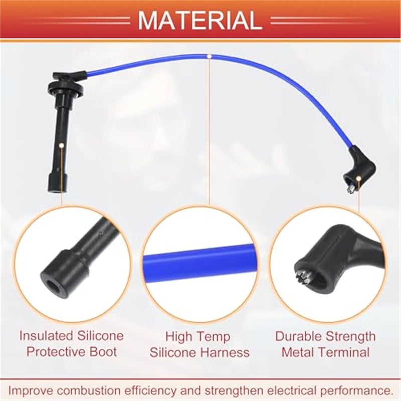 Vuzmode Ignition Coil Wires for Prelude 1993-1996 - Image 3
