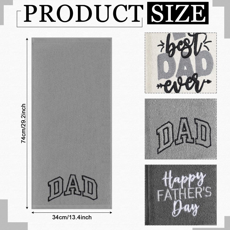 FuWeave 3 Pack Easter Bunny Hand Towels Farmhouse Gray Bathroom Decor 13.4 x 29.2 Inch 100% Cotton Embroidered Spring Decorative Towels Absorbent Soft for Hand Drying Cleaning Gift - Image 2