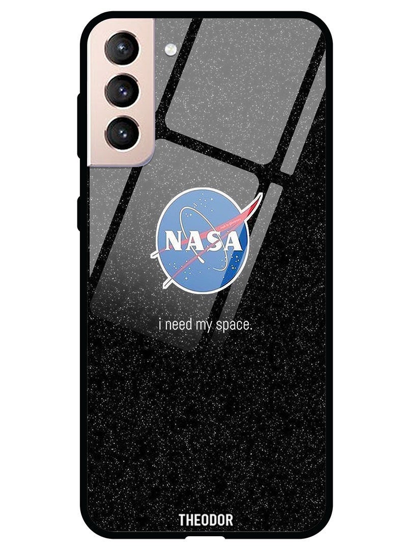 Theodor Protective Tempered Glass Case Cover Samsung Galaxy S21 PLUS  Nasa I Need My Space - Image 1