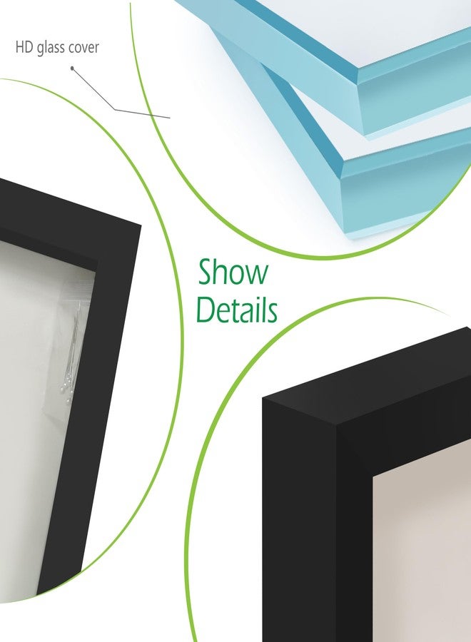 FrameWorks 16" x 20" Original Black Wooden Shadow Box Frame - Soft Felt Back, Tempered Glass, and Included Elegant White Ball Push Pins - Image 3