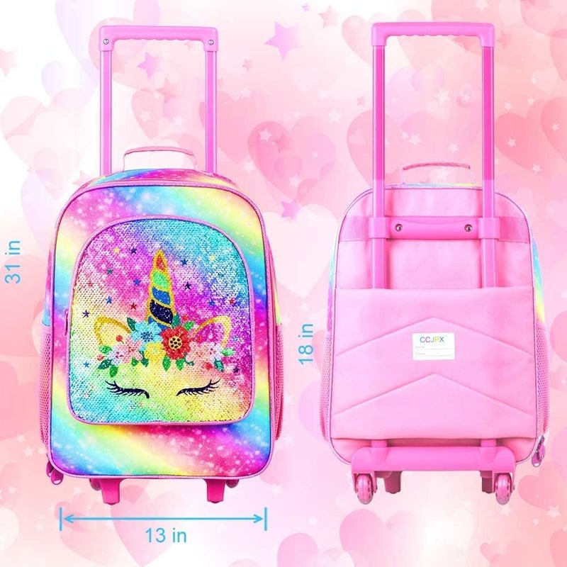 CCJPX Kids Luggage for Boys Girls, Toddler Rolling Travel Carry on Suitcase with Wheels - Image 3