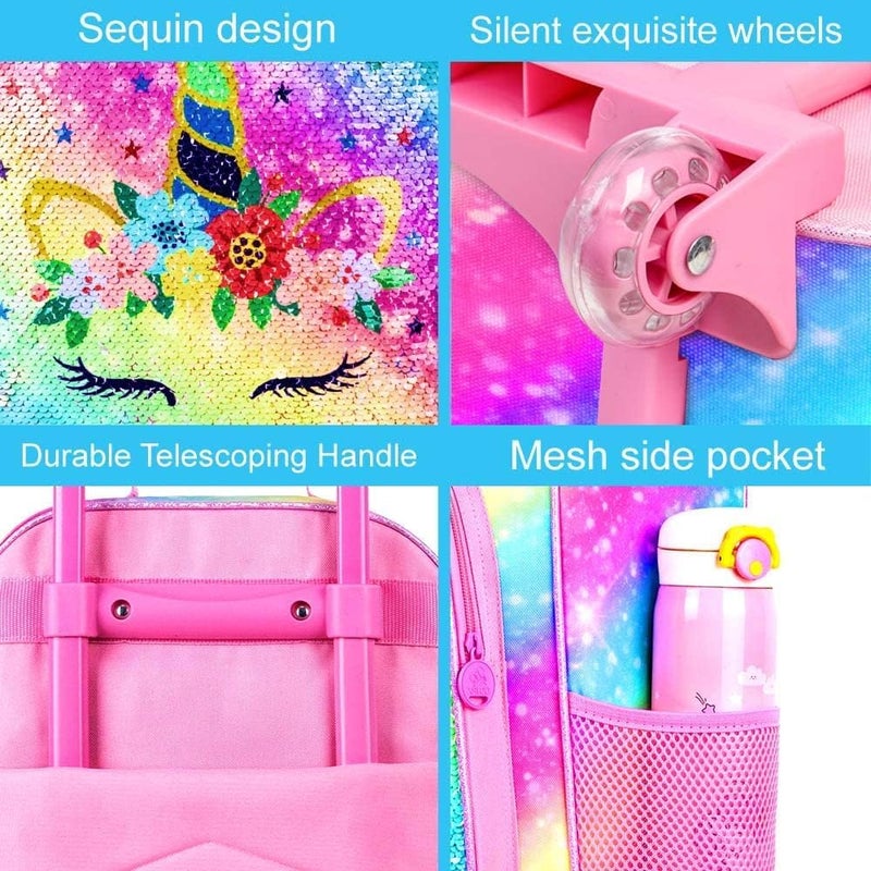 CCJPX Kids Luggage for Boys Girls, Toddler Rolling Travel Carry on Suitcase with Wheels - Image 4