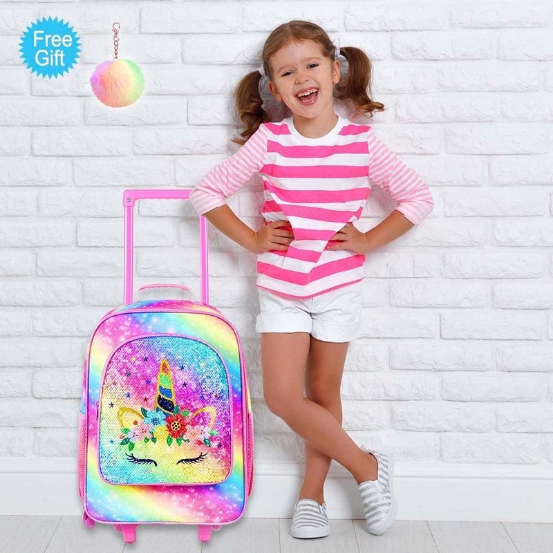CCJPX Kids Luggage for Boys Girls, Toddler Rolling Travel Carry on Suitcase with Wheels - Image 2