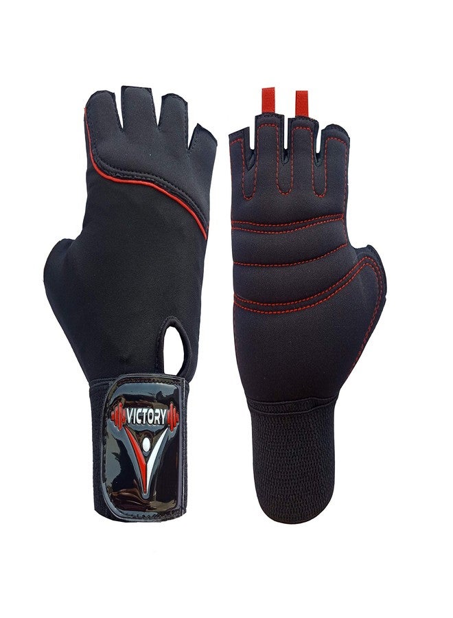 Victory Neo - 04 Skin Fit Gym & Fitness Glove (Red) - Image 2