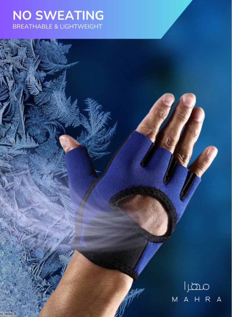 Generic Ultra-Lightweight Palm Support Gloves | Size Adjustable | Breathable Neoprene for Weightlifting, Gym Sessions, Cycling, and Athletic Activities, Anti-Slip Grip | Comprehensive Palm Protection | Durable Workout Gloves for Both Men and Women  - Image 2